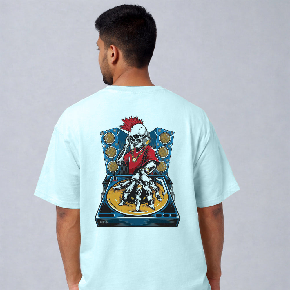 Beat the Drop Skeleton DJ T-Shirt – Streetwear Music Lover Tee for Men & Women